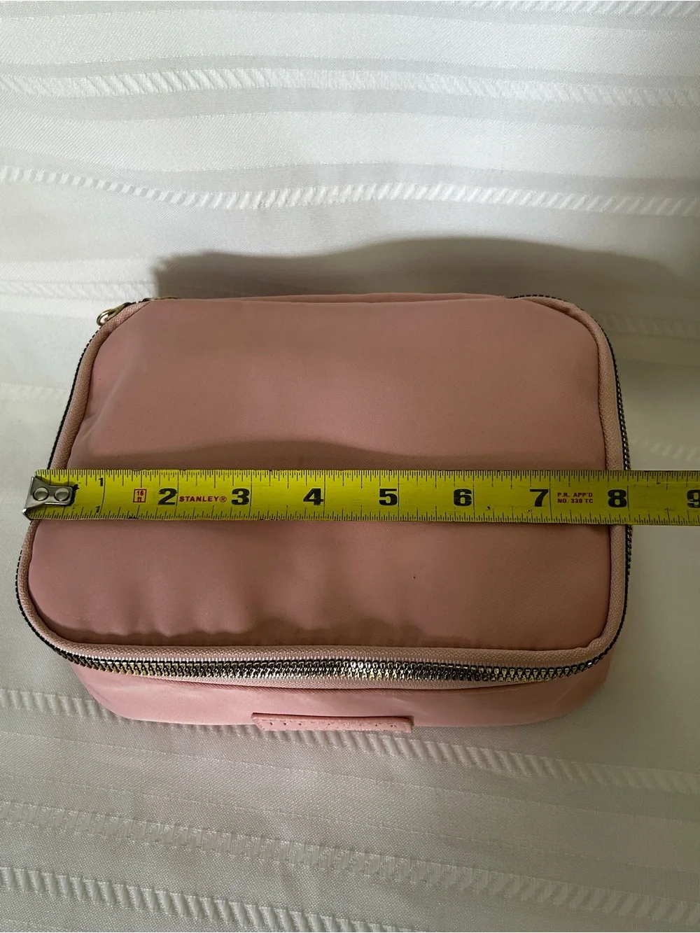 Ted Baker Cosmetic Bag Train Case Pink Clear Floral Travel Makeup Bag 4 Piece